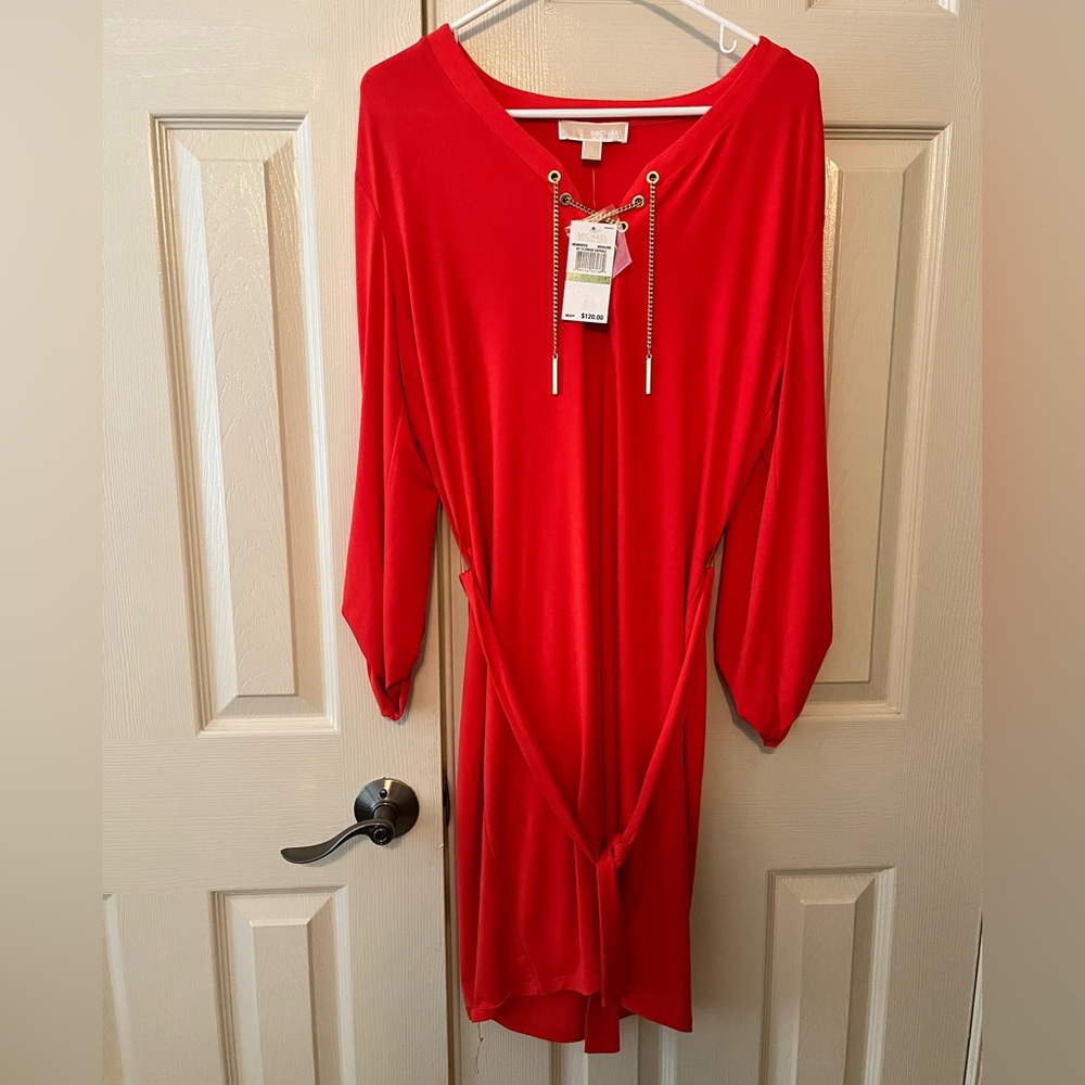 Michael Kors Dress with Gold Chain Detail